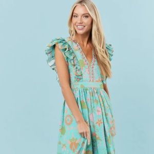 Sheridan French Stacey Dress In Green Floral/NWT Never Been Worn